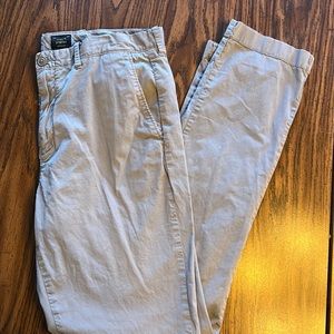 Men’s JCrew gray lightweight chinos.  Waist 33, length 34.